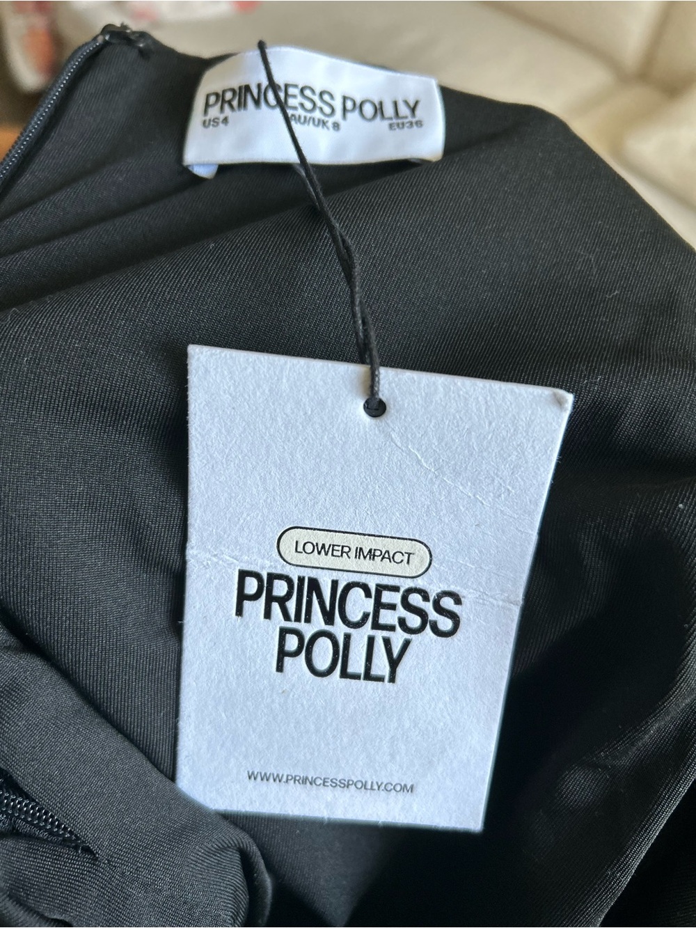 Princess Polly Black Sequin Mini Dress with Spaghetti Straps - Picture 8 of 10
